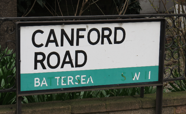 Canford Road Sign